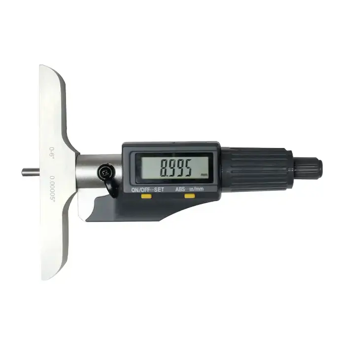 IGAGING 35-054-646 0 - 6" Range, 4" Base Length, 5 No. of Rods, IP54 Electronic Micrometer Depth Gage Type Digital Depth Gage Micrometer Fresh Stock