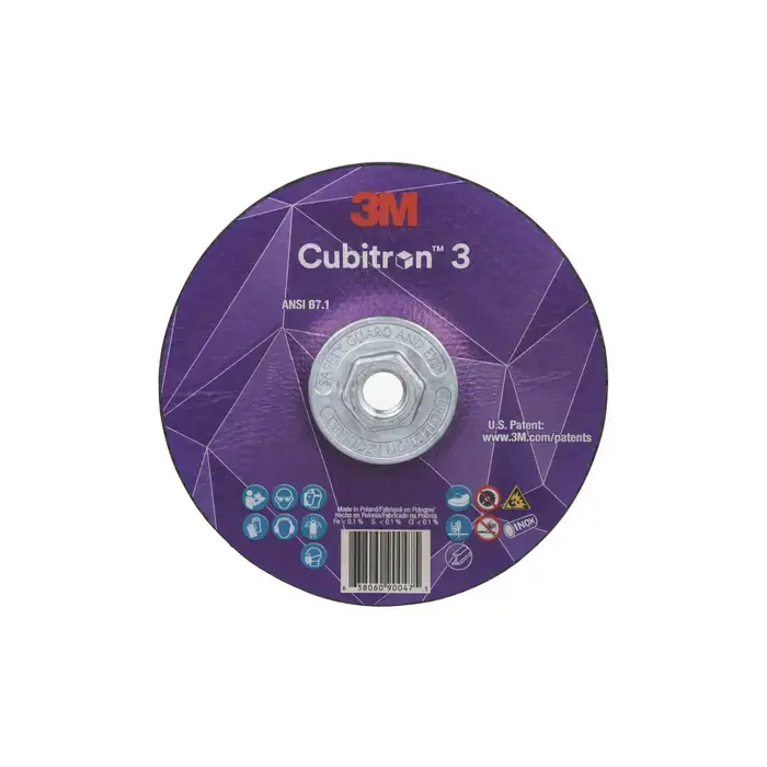 New Release 3M 7100313188 6" Diameter Precision Shaped Ceramic Grain Bonded Cut-Off Wheel - 5/8"-11 Hole Size, 0.045" Wheel Thickness