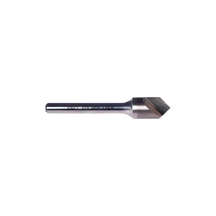 KEO 919 Carbide Head, Steel Shank, Single Flute Countersink, Ø3/4 x 90°, 3/8 Shank, AlTiN Coated Instant Buy