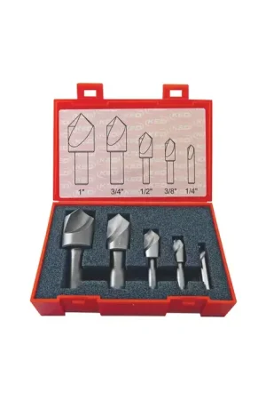 7 Piece 82° 6 Flute Cobalt Countersink Set New Arrival