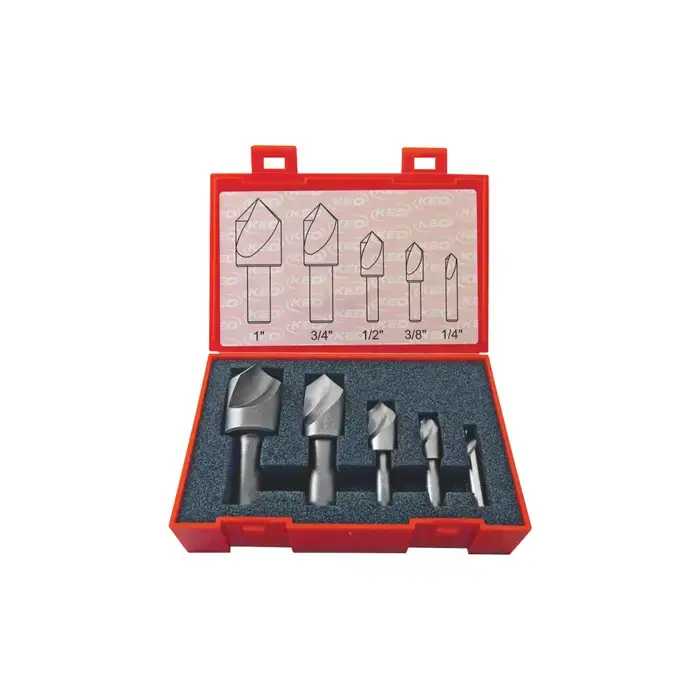 Holiday Sale 7 Piece 120° 6 Flute High Speed Steel Countersink Set