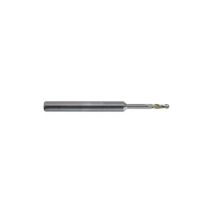 KEO 930 Solid Carbide End Mill, Ø.100 x .300, .500 Reach Length, 2 Flute, Standard Length, Ballnose, AlTiN Coated Place Order