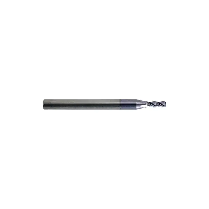 KEO 930 Solid Carbide End Mill, Ø4/47 x .255, 4 Flute, Standard Length, .010 Corner Radius, AlTiN Coated Next Day Delivery