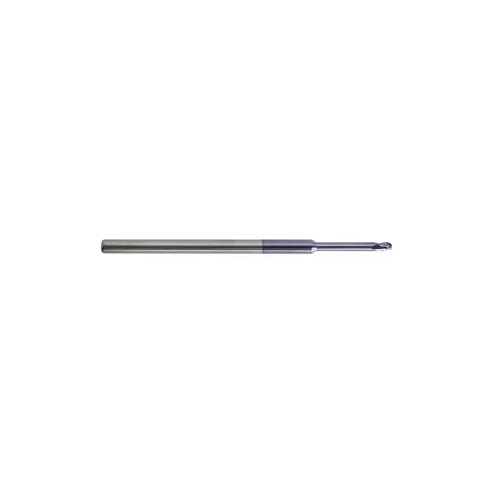 KEO 930 Solid Carbide End Mill, Ø.050 x .075, Long Shank, 5x Reach Length, 3 Flute, Stub Length, Square, AlTiN Coated High Quality