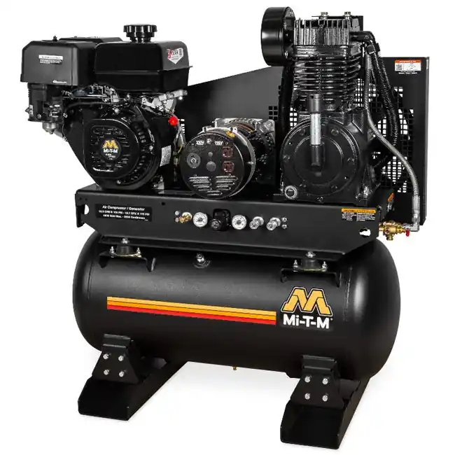 Seasonal Sale Mi-T-M AG2-SM14-30M - 30-Gallon Two Stage Gasoline Combination Air Compressor / Generator
