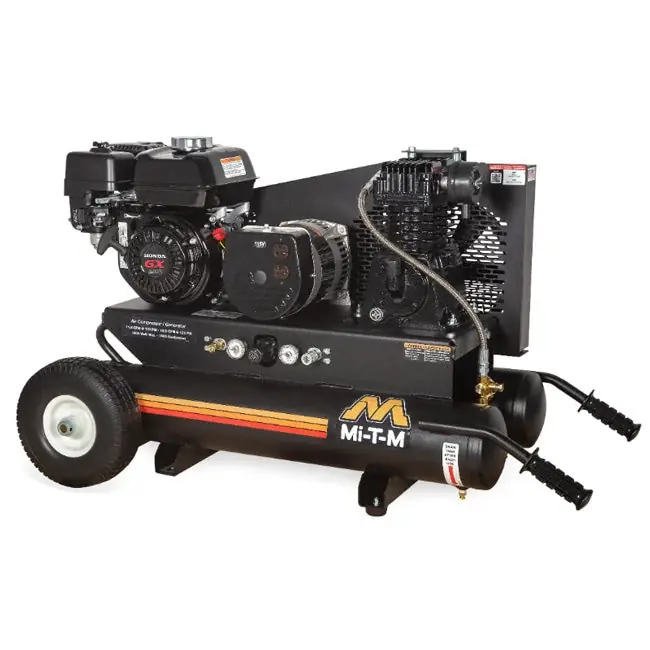 Express Delivery Mi-T-M AG1-PH65-08M1 - 8-Gallon Single Stage Gasoline Combination Air Compressor / Generator